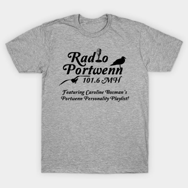 Radio Portwenn Doc Martin Port Isaac T-Shirt by SonnyBoyDesigns